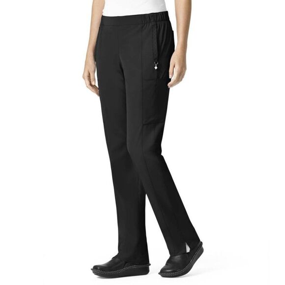 Vera Bradley Black Mary Drawstring Cargo Scrub Pant in Size Small Petite - Picture 1 of 11